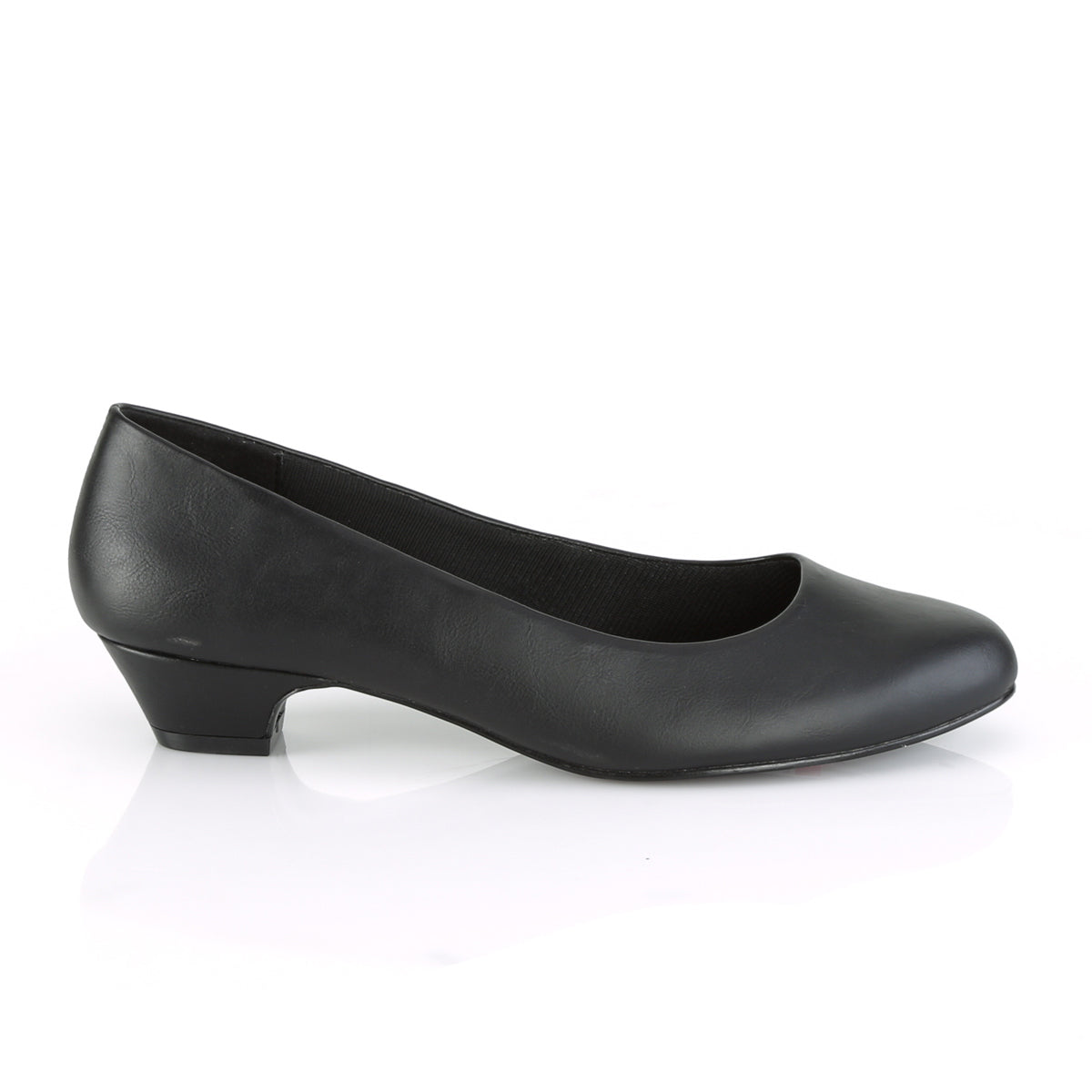 GWEN-01 1 1/4" Block Heel Classic Pump