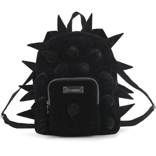 HB-113 Velvet Spiked Mini Backpack 28x33x13 cm