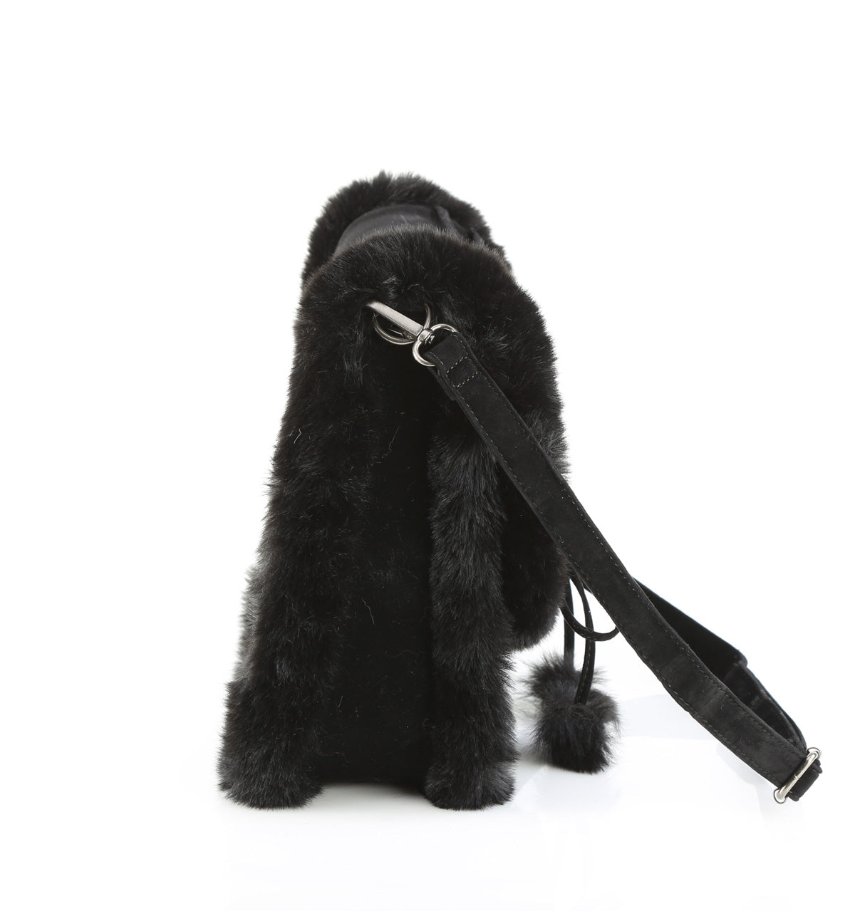 HB-663 Faux Suede & Fur Crossbody 20x24x8 cm Bag