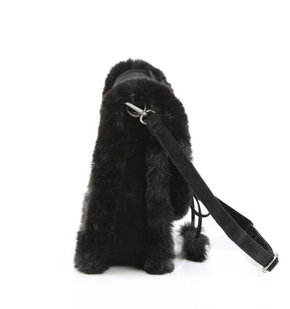 HB-663 Faux Suede & Fur Crossbody 20x24x8 cm Bag