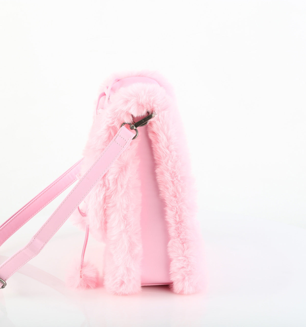 HB-663 Faux Suede & Fur Crossbody 20x24x8 cm Bag