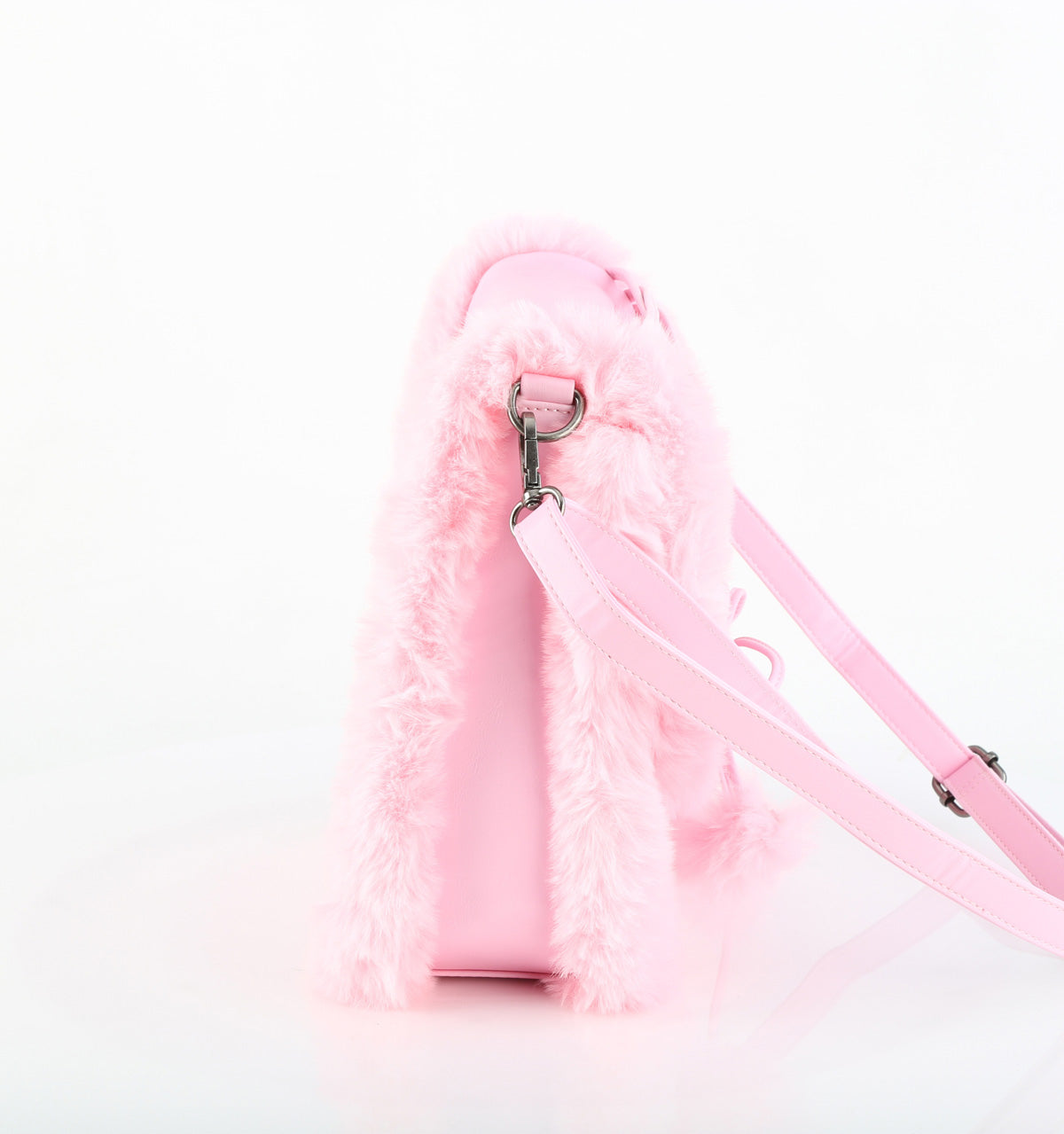 HB-663 Faux Suede & Fur Crossbody 20x24x8 cm Bag