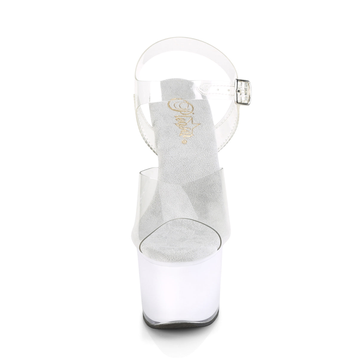 ILLUMINATOR-708 7" Heel, 2 3/4" PF LED Illuminated Ankle Strap Sandal