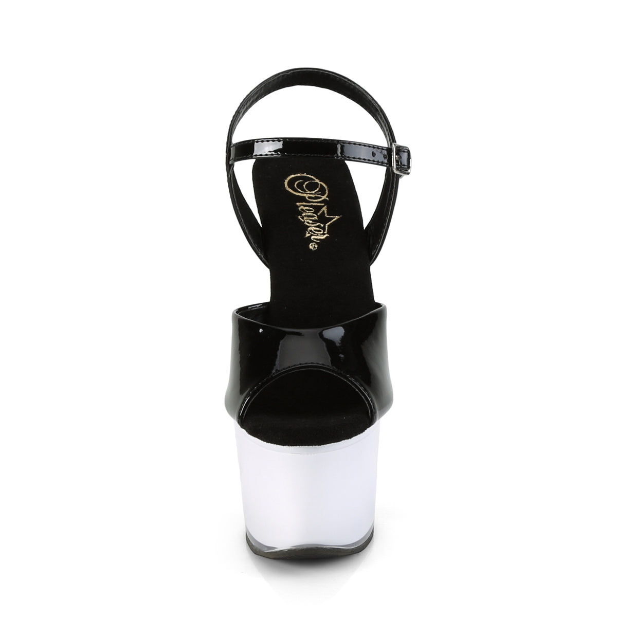 ILLUMINATOR-709 *7" Heel, 2 3/4" PF LED Illuminated Ankle Strap Sandal