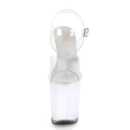 ILLUMINATOR-808 8" Heel, 4" PF LED Illuminated Ankle Strap Sandal