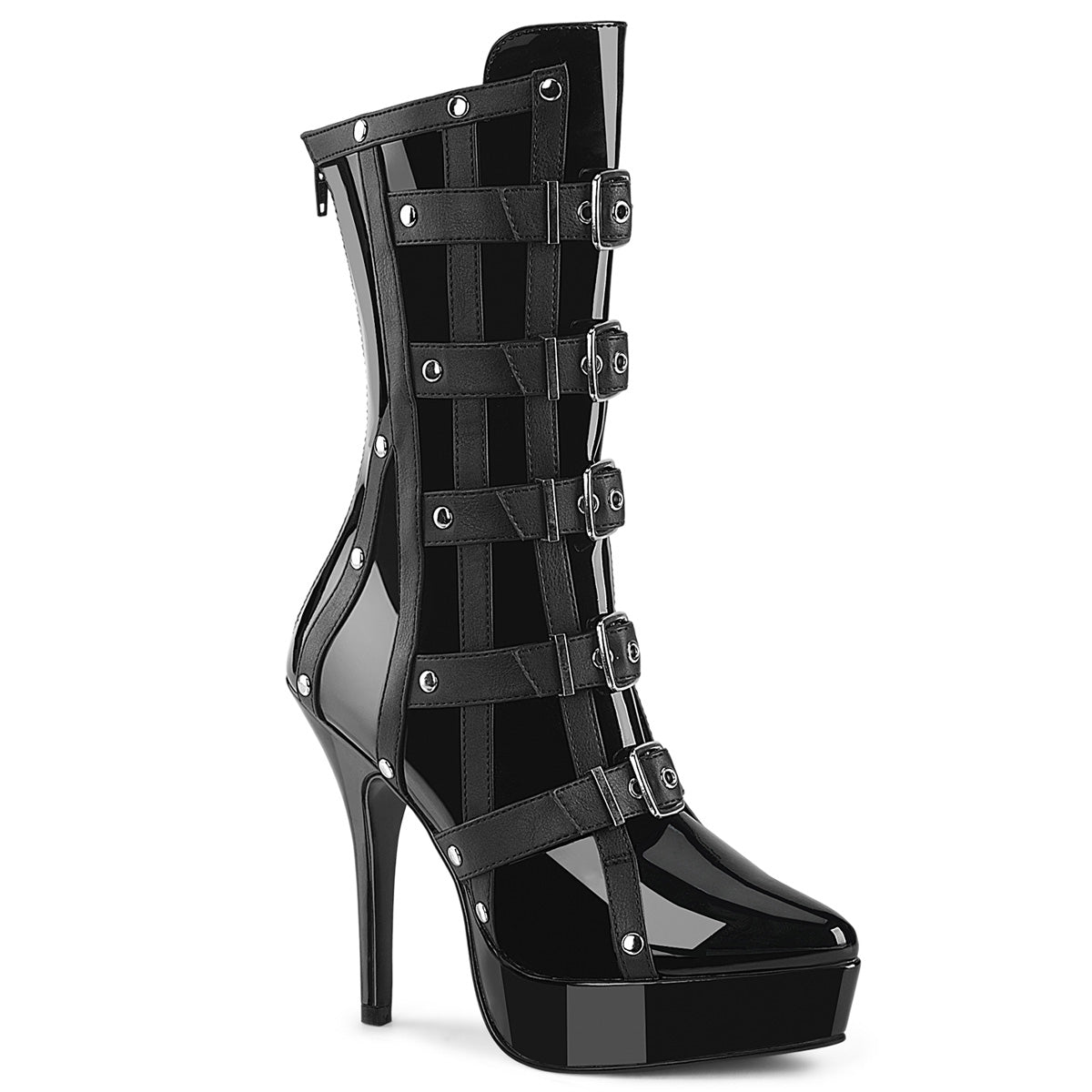 INDULGE-1038 5 1/4" Ankle Boot, Inside Zip