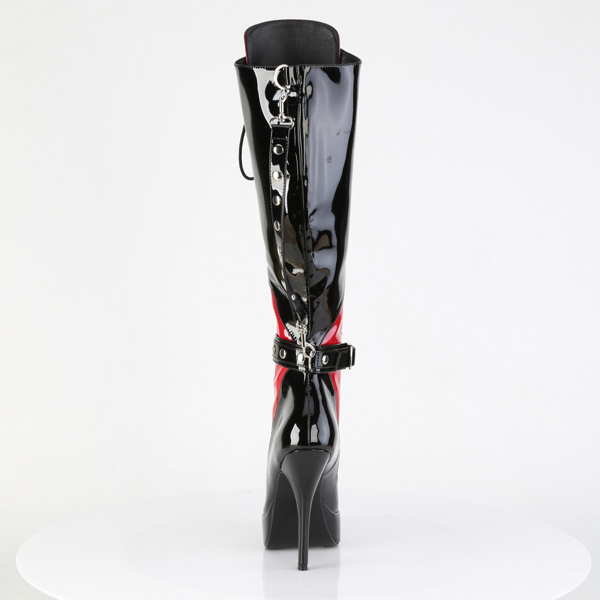INDULGE-2028 5 1/4" Lace-Up Knee High Boot, Inside Zip