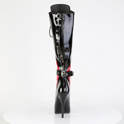 INDULGE-2028 5 1/4" Lace-Up Knee High Boot, Inside Zip