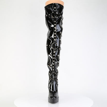 INDULGE-3026 5 1/4" Stretch PF Thigh Boot, Inside Zip