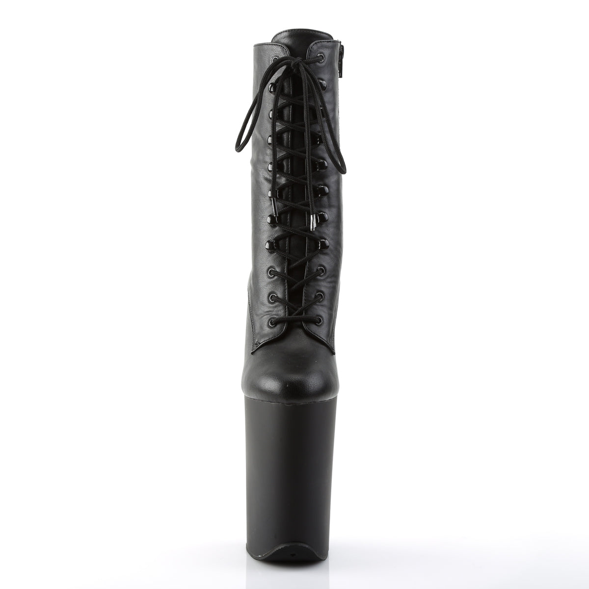 INFINITY-1020 9" Heel, 5 1/4" PF Lace-Up Front Ankle Boot, Side Zip
