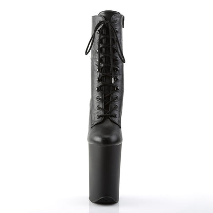 INFINITY-1020 9" Heel, 5 1/4" PF Lace-Up Front Ankle Boot, Side Zip