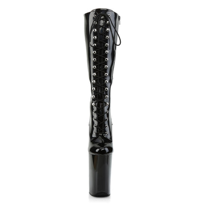 INFINITY-2020 9" Heel, 5 1/4" PF Front Lace-Up Knee Boot