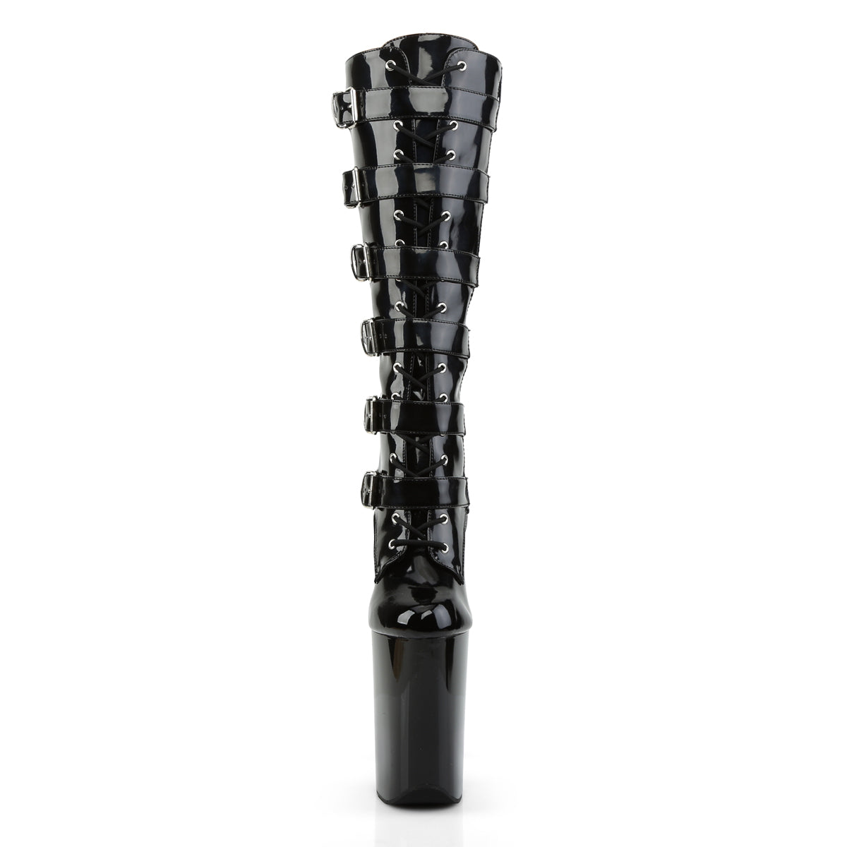 INFINITY-2049 9" Heel, 5 1/4" PF Front Lace-Up Knee Boot