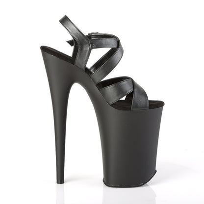 INFINITY-997 9" Heel, 5 1/4" PF Criss-Cross Ankle Strap Sandal