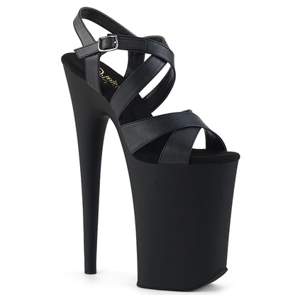 INFINITY-997 9" Heel, 5 1/4" PF Criss-Cross Ankle Strap Sandal