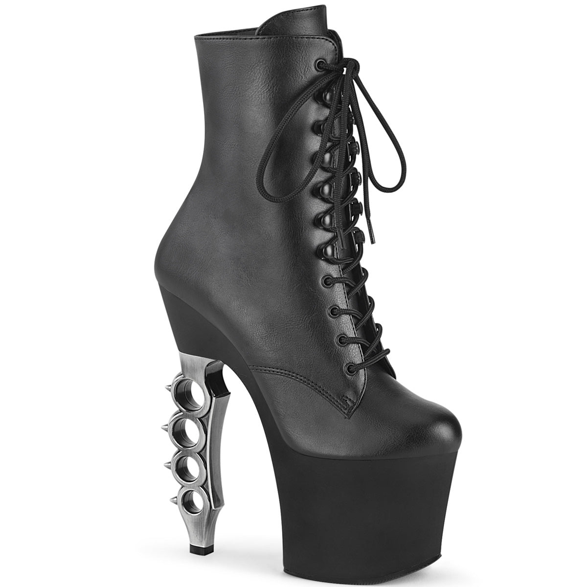 IRONGRIP-1020 7" Brass Knuckle Heel, 3 1/4" PF Lace-Up Boot, Side Zip
