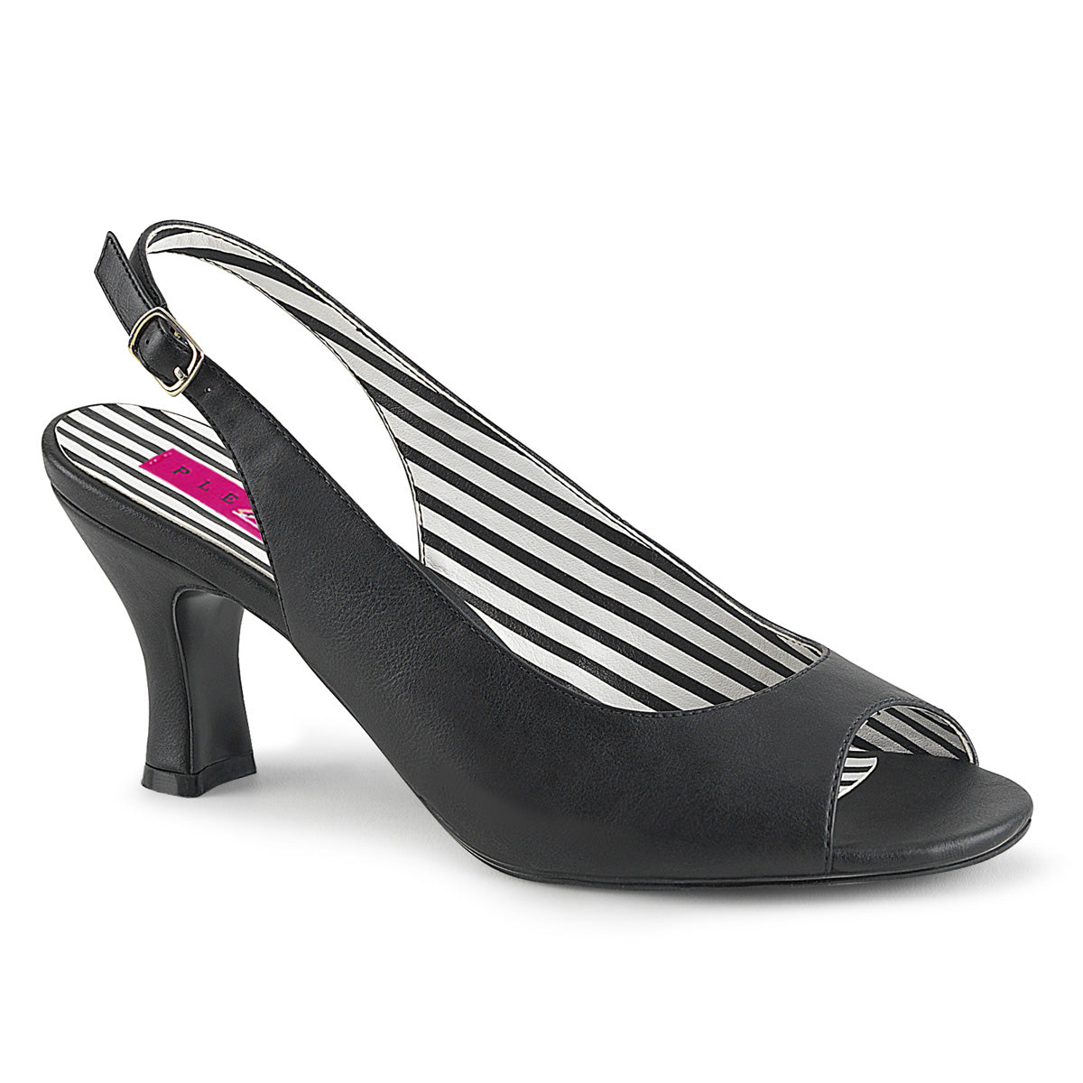 JENNA-02 *3" Heel Slingback Peep Toe Pump