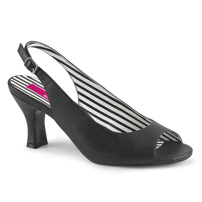JENNA-02 *3" Heel Slingback Peep Toe Pump