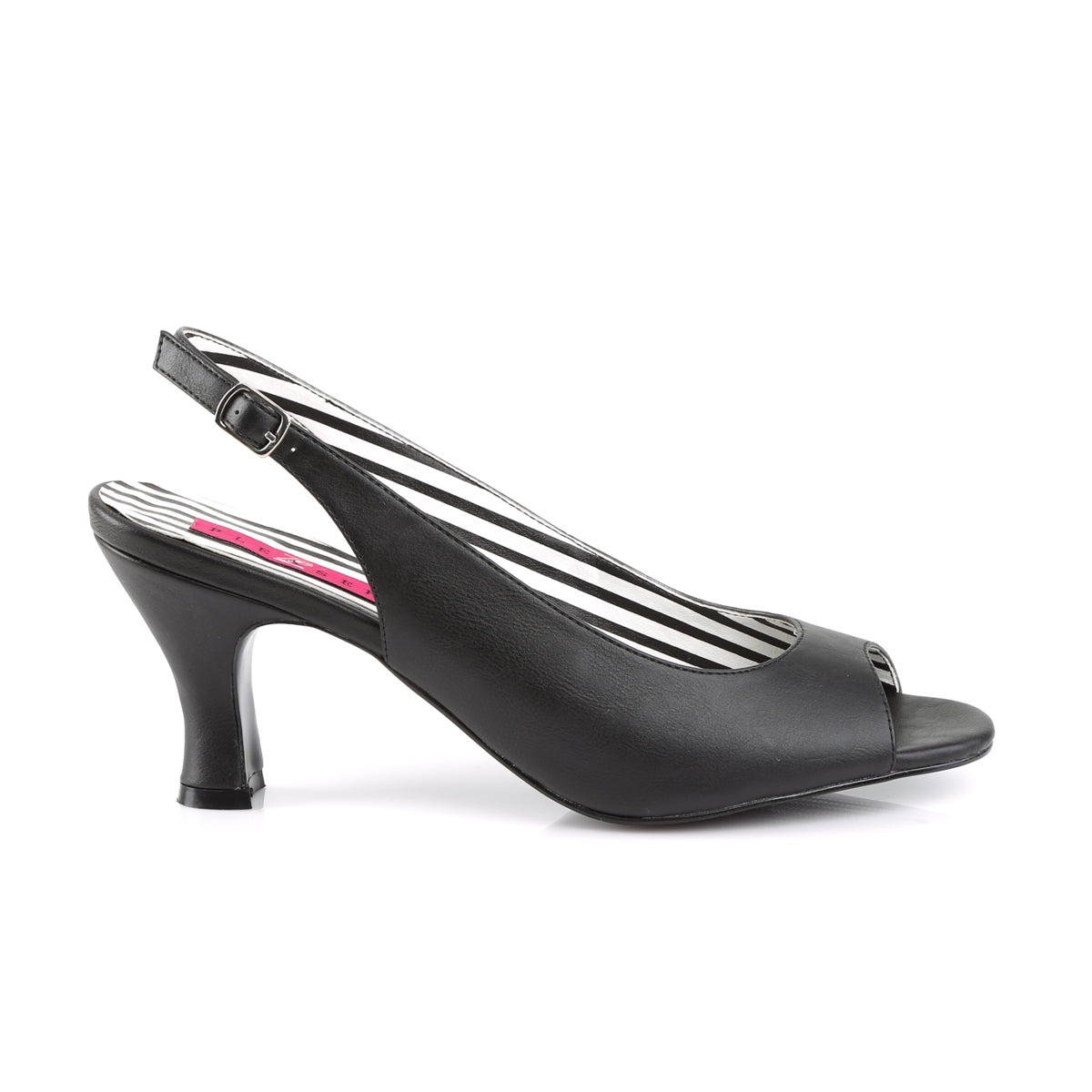 JENNA-02 *3" Heel Slingback Peep Toe Pump