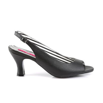 JENNA-02 *3" Heel Slingback Peep Toe Pump