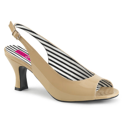 JENNA-02 *3" Heel Slingback Peep Toe Pump