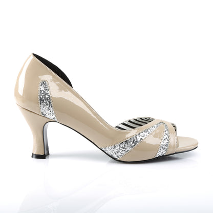 JENNA-03 *3" Heel Peep Toe D'Orsay Pump