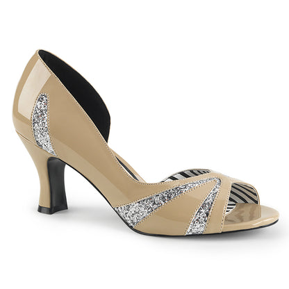 JENNA-03 *3" Heel Peep Toe D'Orsay Pump