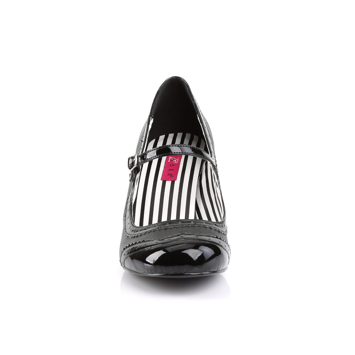 JENNA-06 **3" Kitten Heel Spectator Mary Jane Pump