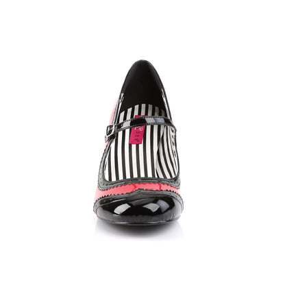 JENNA-06 **3" Kitten Heel Spectator Mary Jane Pump