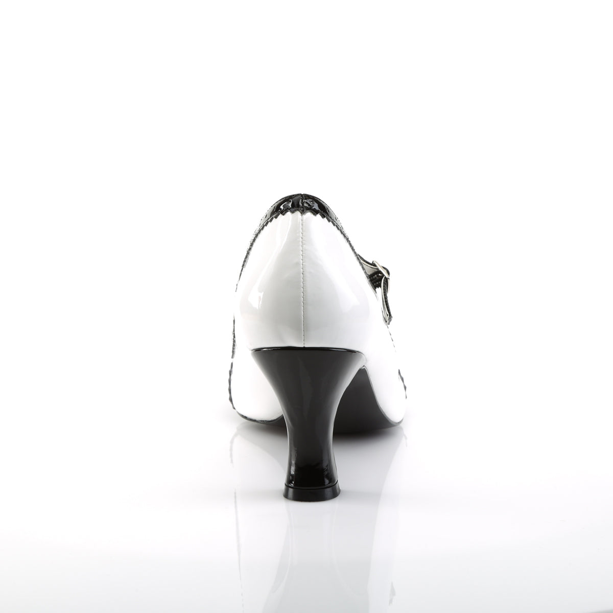 JENNA-06 *3" Kitten Heel Spectator Mary Jane Pump