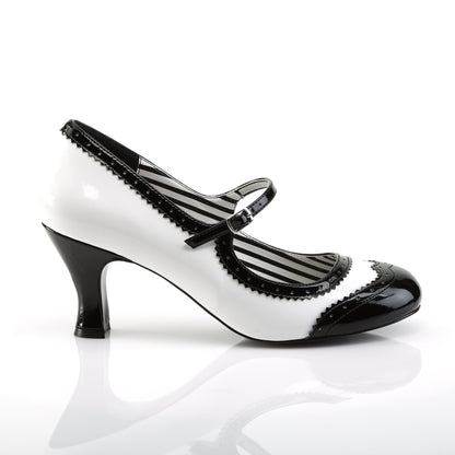 JENNA-06 *3" Kitten Heel Spectator Mary Jane Pump