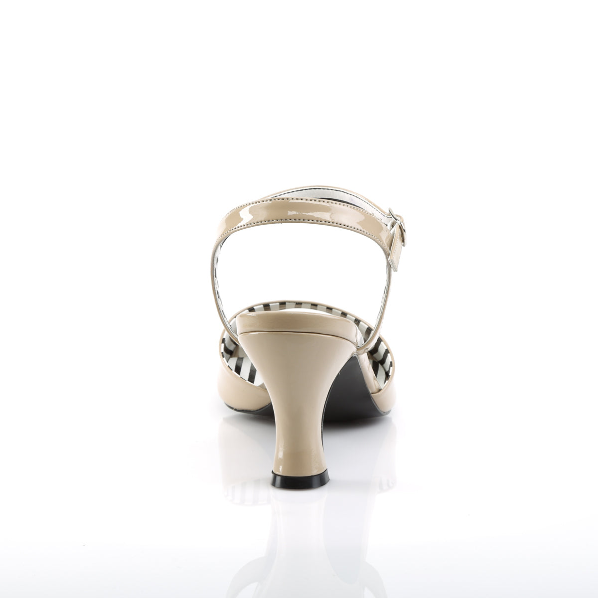 JENNA-09 *3" Heel Ankle Strap Peep Toe Sandal