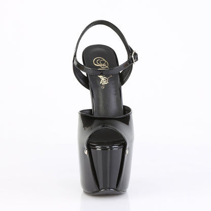 JUBILANT-09 7" Heel, 3" Concealed PF Ankle Strap Sandal