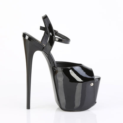 JUBILANT-09 7" Heel, 3" Concealed PF Ankle Strap Sandal