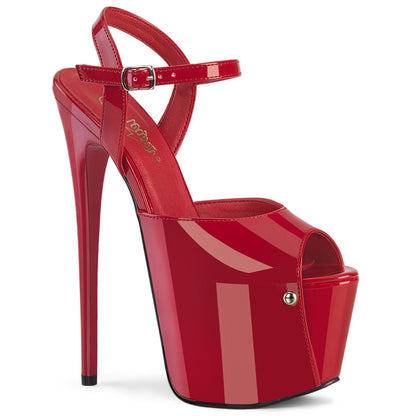 JUBILANT-09 7" Heel, 3" Concealed PF Ankle Strap Sandal