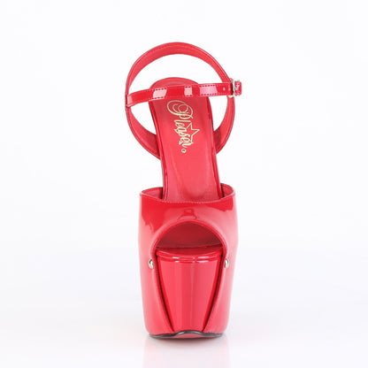 JUBILANT-09 7" Heel, 3" Concealed PF Ankle Strap Sandal