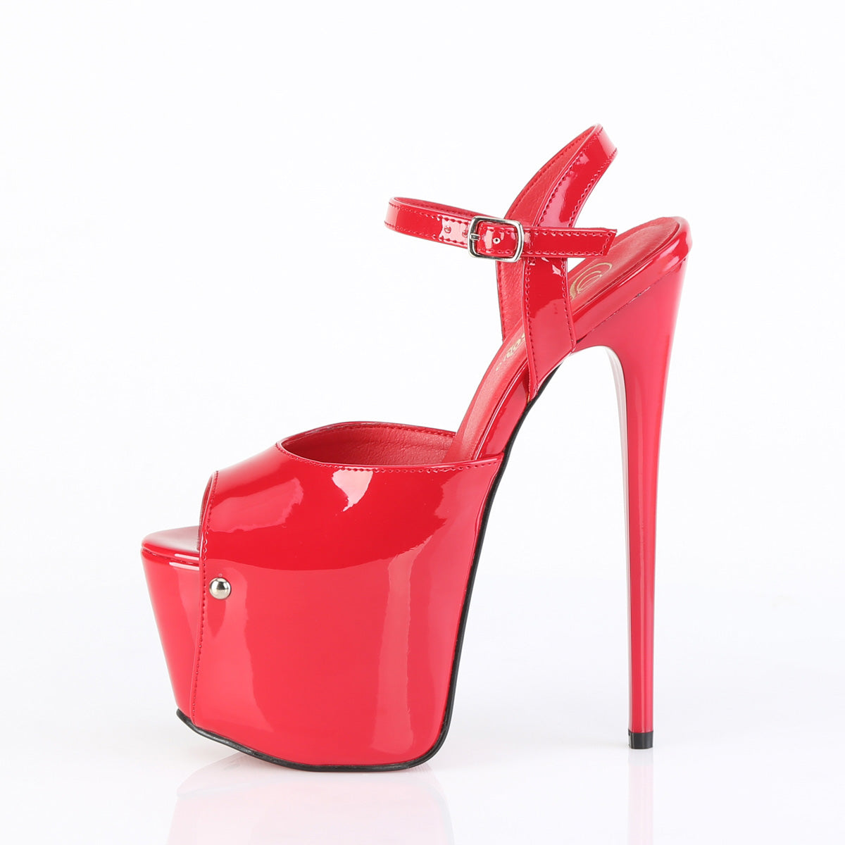 JUBILANT-09 7" Heel, 3" Concealed PF Ankle Strap Sandal