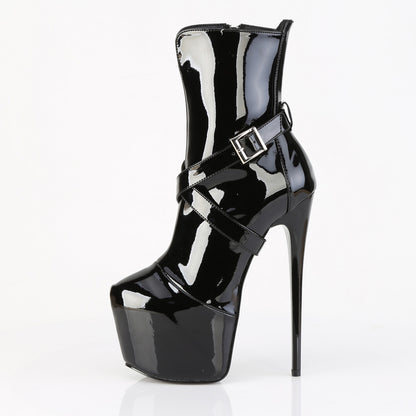 JUBILANT-1011 7" Heel, 3" Concealed PF Ankle Boot, Side Zip