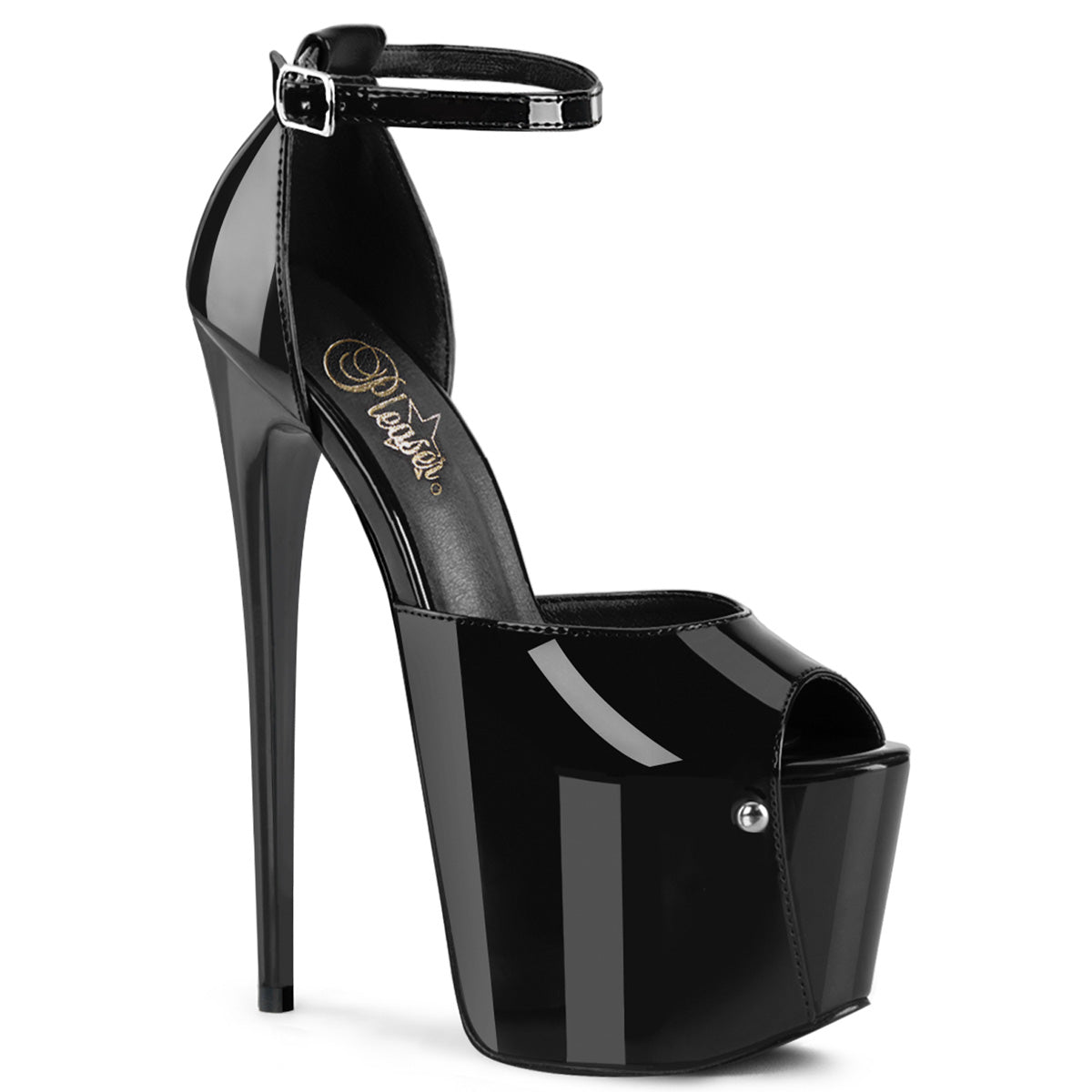 JUBILANT-15 7" Heel, 3" Concealed PF Close Back Ankle Strap Sandal