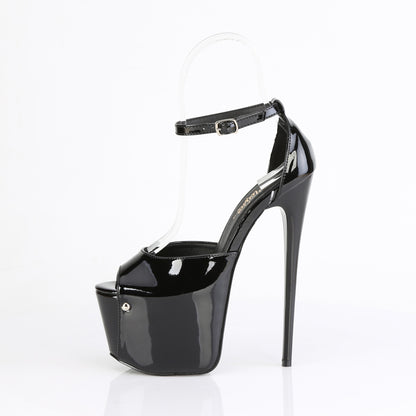 JUBILANT-15 7" Heel, 3" Concealed PF Close Back Ankle Strap Sandal