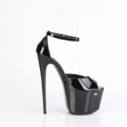 JUBILANT-15 7" Heel, 3" Concealed PF Close Back Ankle Strap Sandal