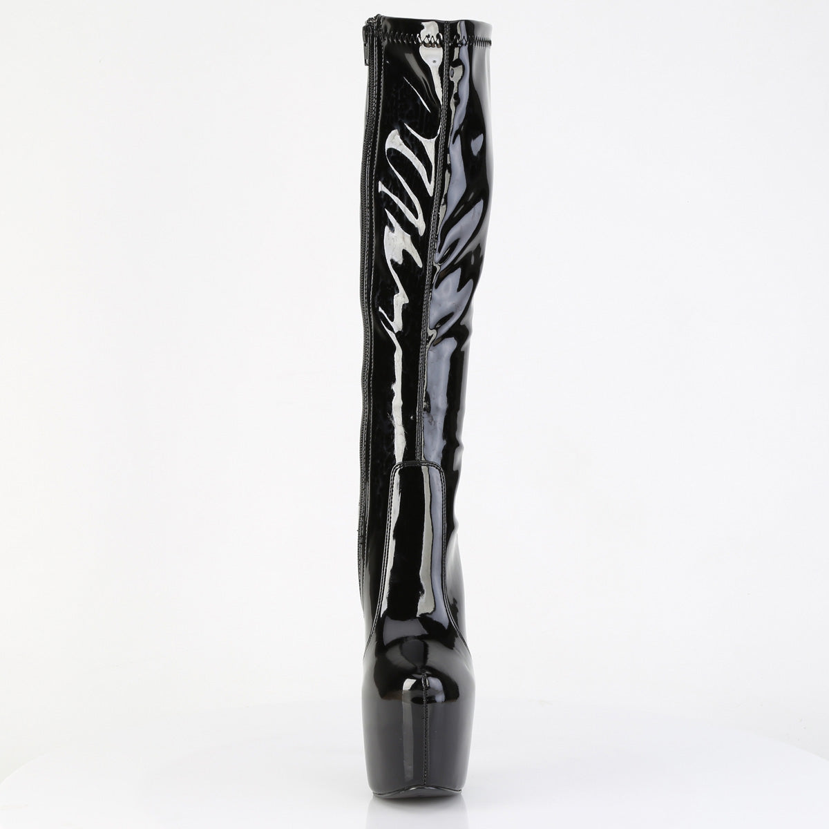 JUBILANT-2000 7" Heel, 3" Concealed PF Stretch Knee Boot, Side Zip