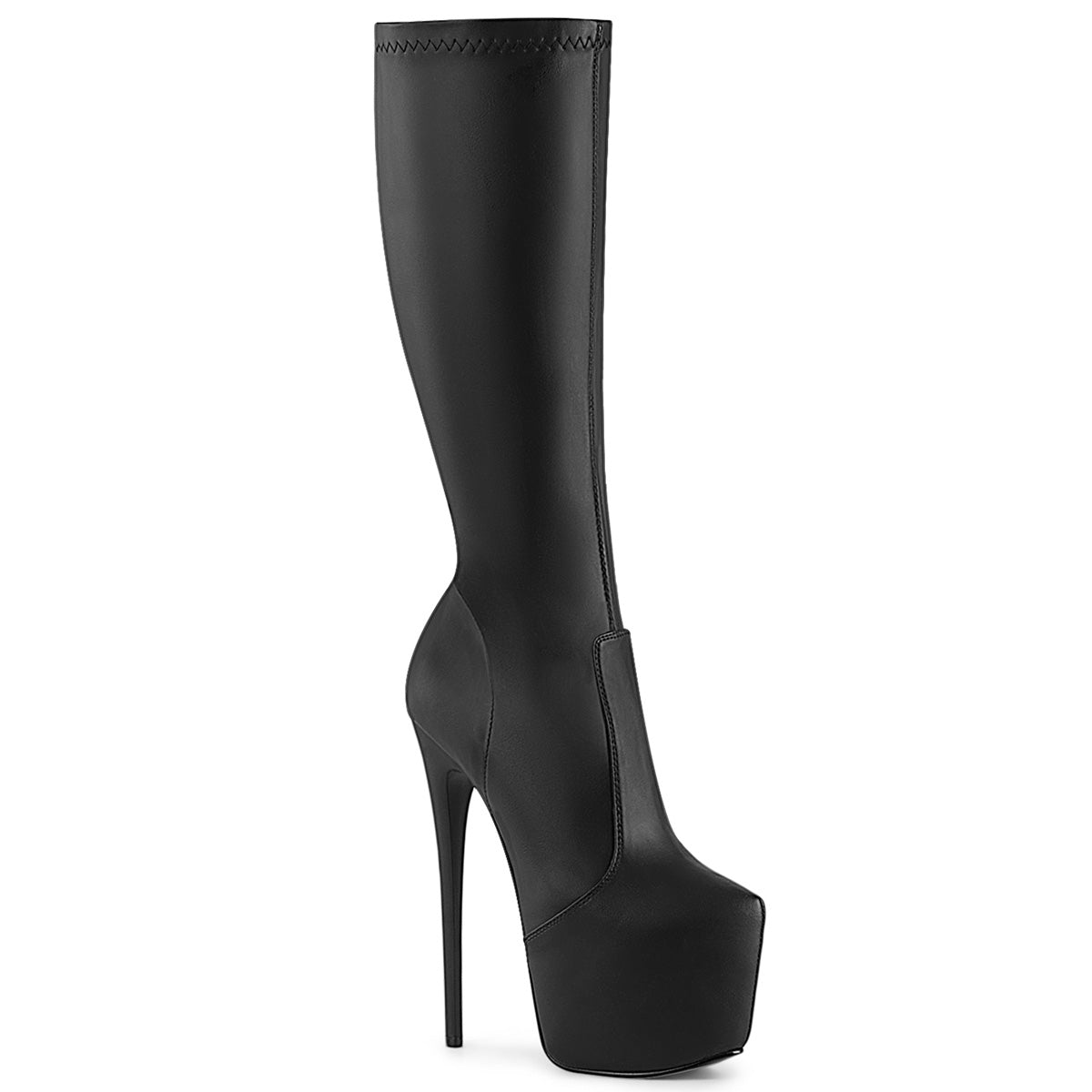 JUBILANT-2000 7" Heel, 3" Concealed PF Stretch Knee Boot, Side Zip
