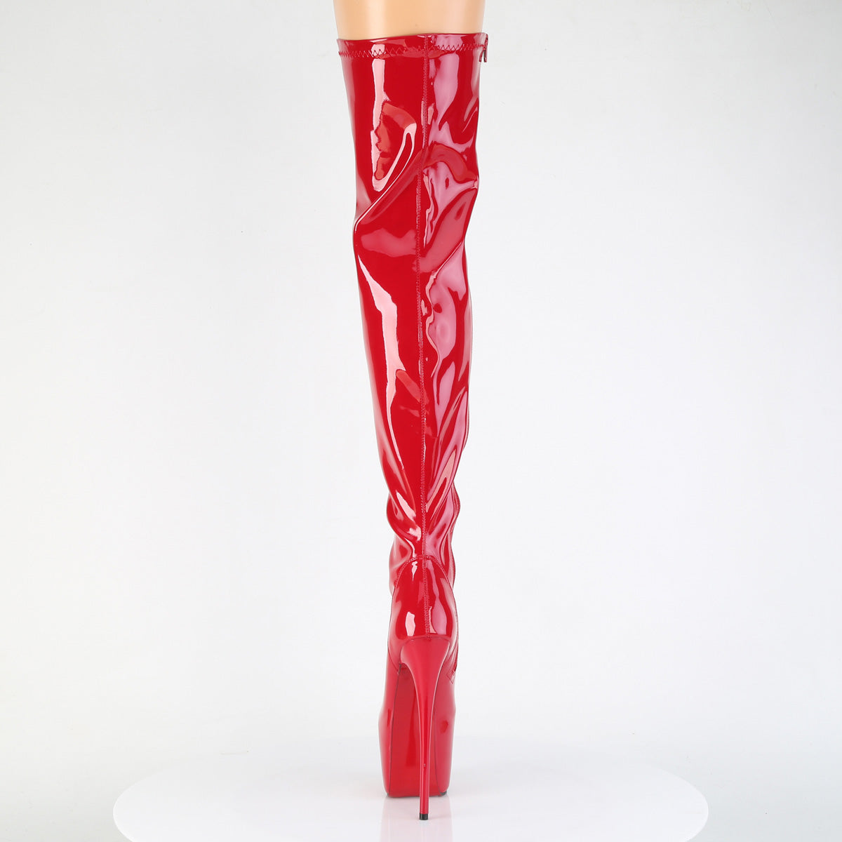 JUBILANT-3000 7" Heel, 3" Concealed PF Stretch Thigh Boot, Side Zip