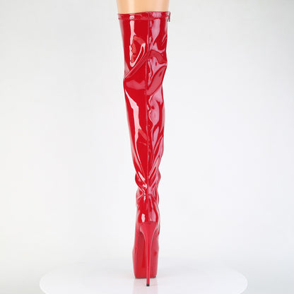 JUBILANT-3000 7" Heel, 3" Concealed PF Stretch Thigh Boot, Side Zip