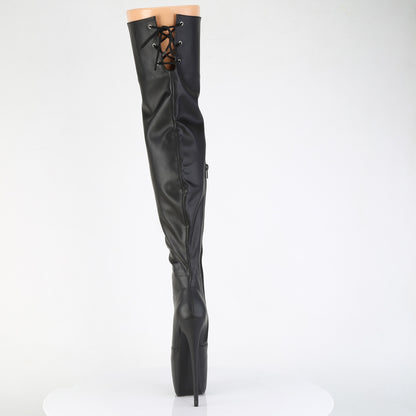 JUBILANT-3007 7" Heel, 3" Concealed PF Stretch Thigh Boot, Side Zip