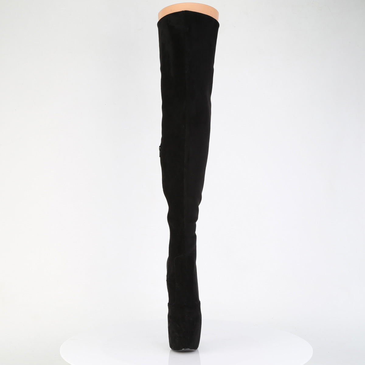 JUBILANT-3007FS 7" Heel, 3" Concealed PF Stretch Thigh Boot, Side Zip