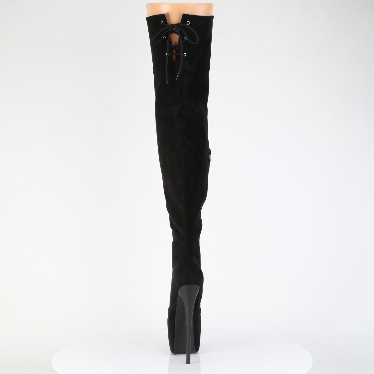 JUBILANT-3007FS 7" Heel, 3" Concealed PF Stretch Thigh Boot, Side Zip