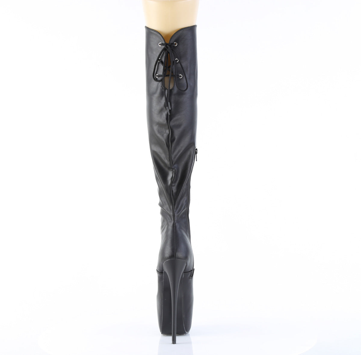 JUBILANT-3012 7" Heel, 3" Concealed PF Over-The-Knee Boot, Side Zip