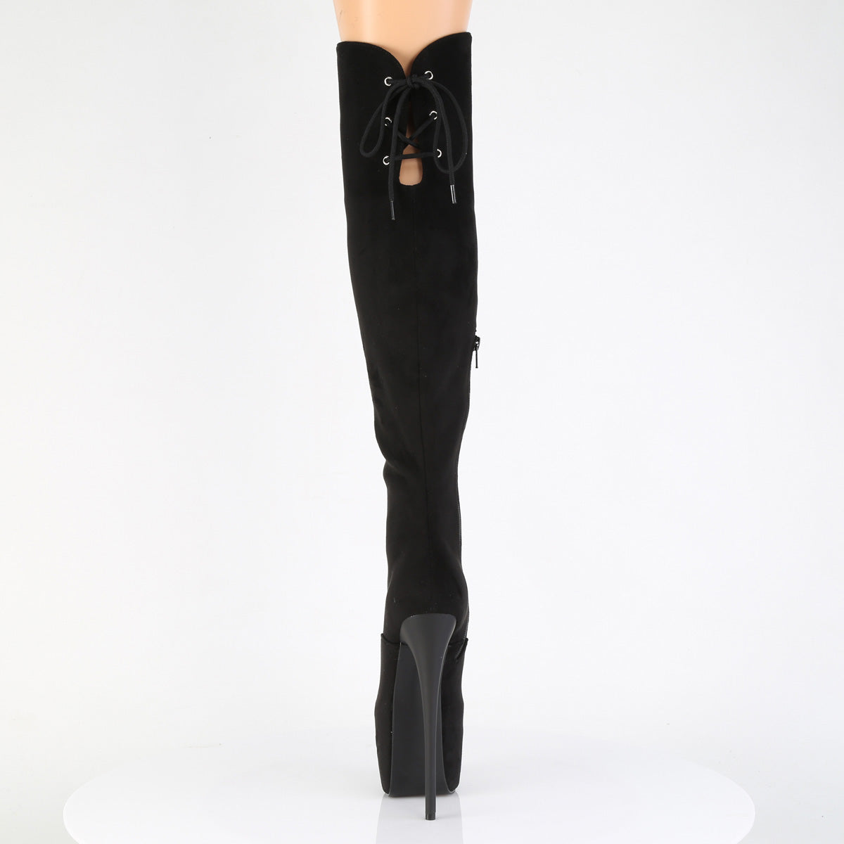 JUBILANT-3012FS 7" Heel, 3" Concealed PF Over-The-Knee Boot, Side Zip